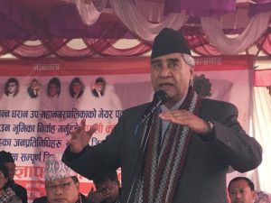 लोकतन्त्रमा सबैको अधिकार छ भन्दै यसलाई रक्षा गर्न सबै संग कांग्रेश अध्यक्ष देउवाको आग्रह।