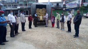 माडी नगर बिपद् व्यबस्थापन कोषद्धारा तेस्रो चरणमा १८ सय ७३ लकडाउन प्रभावित परिवारलाई राहत प्रदान