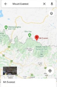 गुगलले हटायो नेपालको नक्साबाट सर्बोच शिखर सगरमाथा