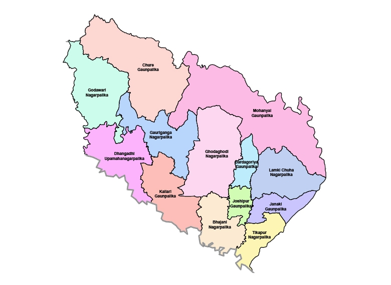 कैलालीमा लकडाउन थप कडाइ, अर्को जिल्ला जान अत्यावश्यक परे दुबै जिल्लाको अनुमति चाहिने