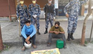 महेन्द्रनगरमा लागूऔषध ओसारपसारमा संलग्न दुई जना पक्राउ